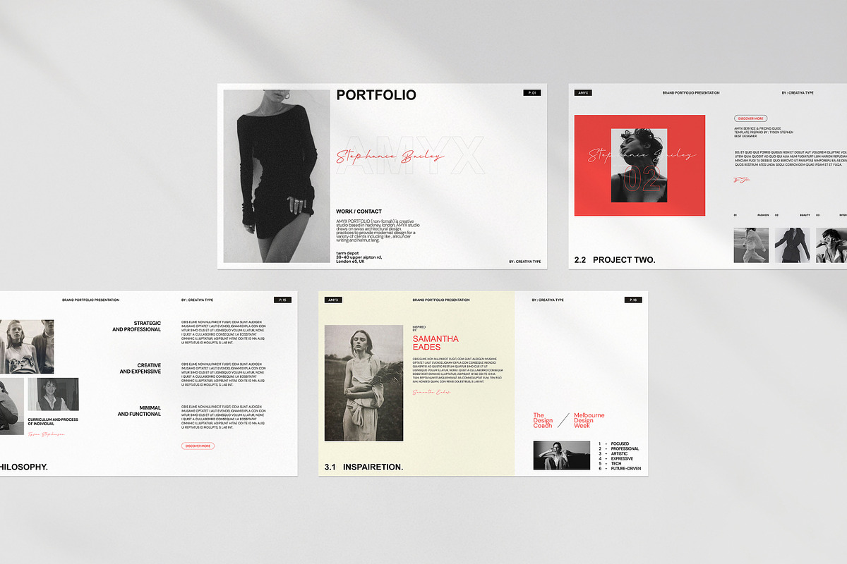 AMYX | Portfolio Presentation, a Presentation Template by Creatiya Type (Photo 5 of 8)
