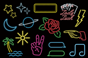 Neon Sign Shapes Vector Pack, a Food Illustration by Catty Studio (Thumbnail 2 of 7)