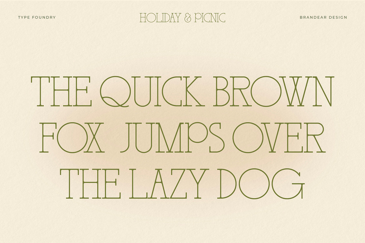 BD Holiday & Picnic, a Slab Serif Font by Brandear Design (Photo 5 of 16)