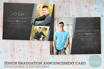 AG010 Guys Senior Graduation Card, a Card Template by Paper Lark