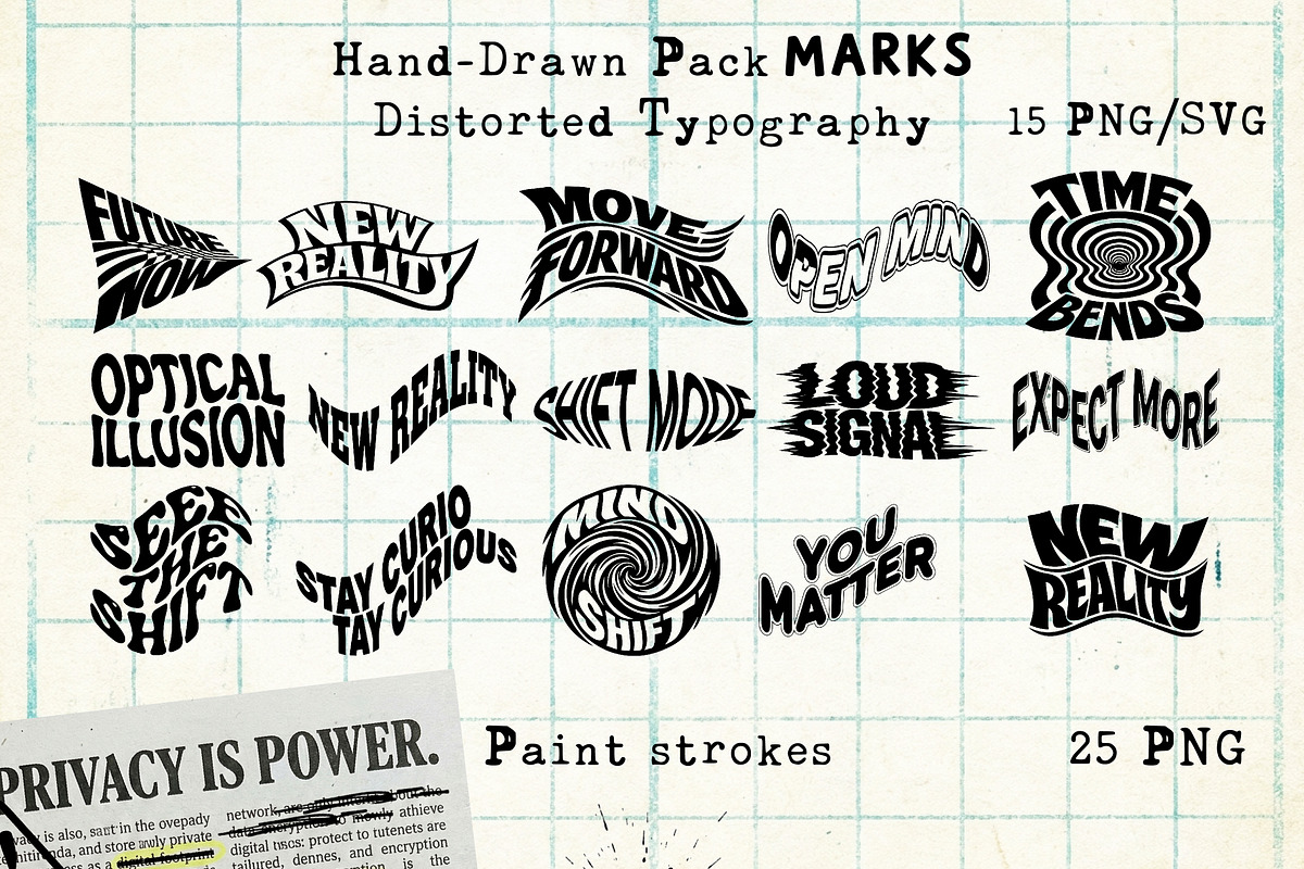 Hand-Drawn Doodles & Graphic Marks, an Object Graphic by DreamoraArt (Photo 9 of 13)