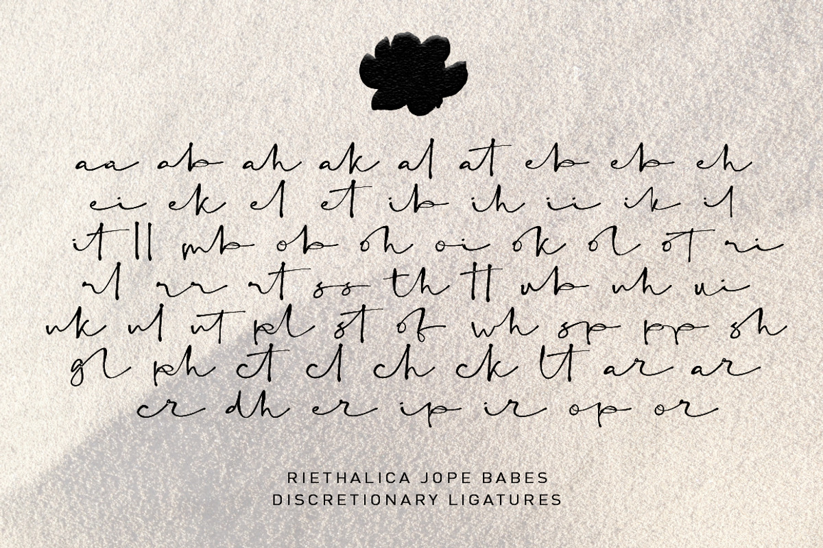 Rithalica Jope Babes, a Handwritten Font by akrtype (Photo 5 of 8)
