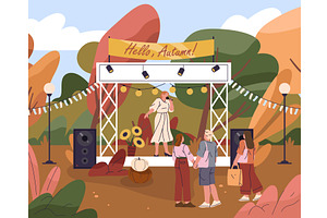 Autumn holiday celebration with, an Illustration by Elegant Solution