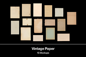 Vintage Paper | 15 Mockups