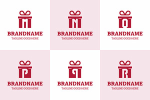 Letter M N O P Q R Gift Package Logo, a Branding & Logo Template by Pray Art Design Studio