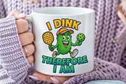 Funny Pickle ball PNG, an Illustration by Craft Nest (Thumbnail 3 of 6)