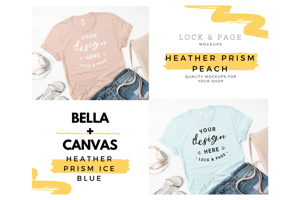 Bella Canvas 3001 Mega Bundle Mockup, a Shirt Mockup by lock and page (Photo 57 of 84)