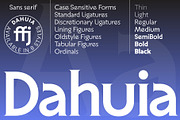 Dahuia - Sans Serif Font, a Sans Serif Font by Concepta Digital (Thumbnail 1 of 11)