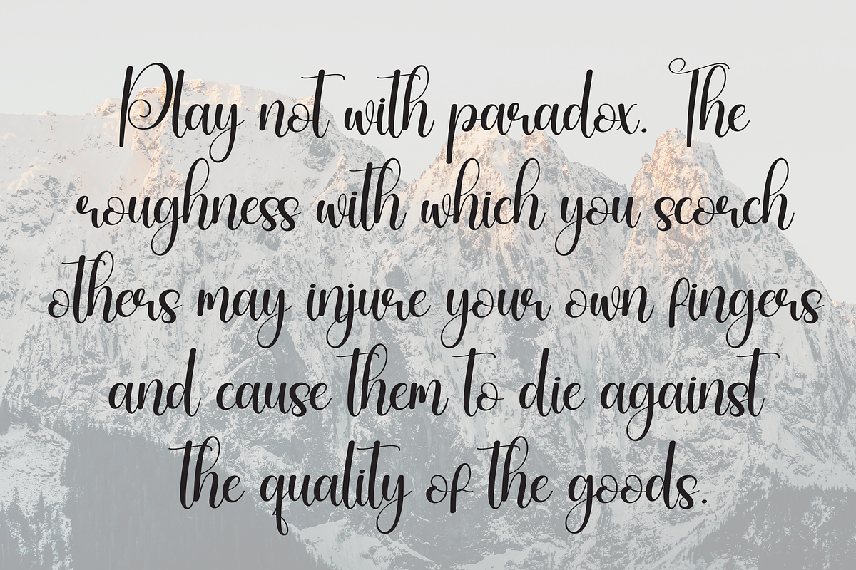 Angela | Script Font, a Handwritten Font by Scratchones (Photo 6 of 9)