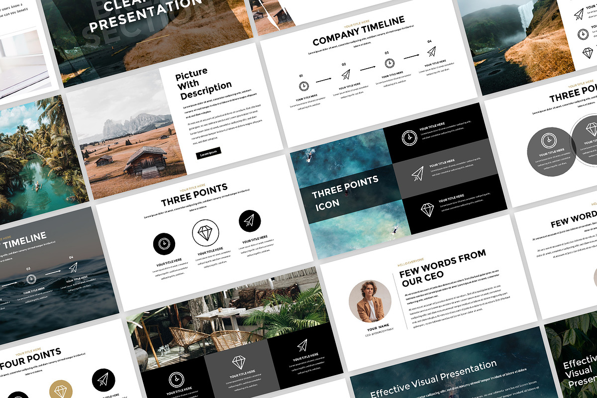 Clean Six Presentation, a Presentation Template by Fitra Noor (Photo 1 of 5)