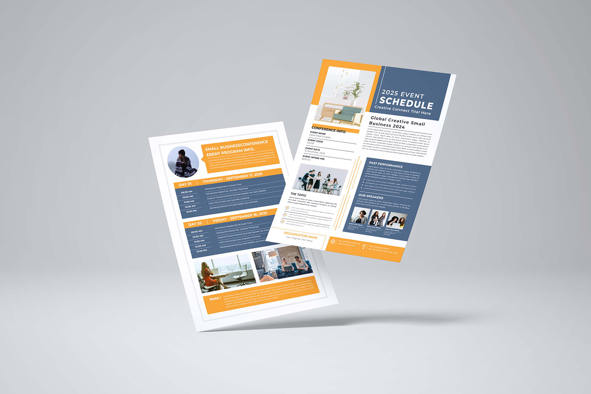 Event Schedule | MS Word & Indesign, a Flyer Template by design_hut (Photo 4 of 4)