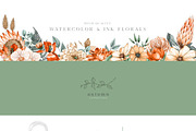 The Watercolor & Ink Flower & Leaf, an Object Graphic by Pretty Little Lines (Thumbnail 2 of 11)