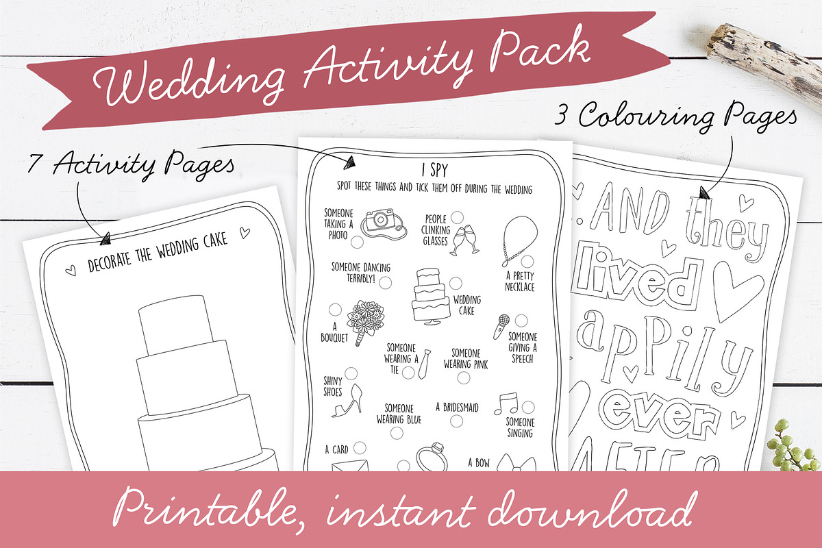 Wedding Guest Activity Pages, an Illustration by Doodle Dibs (Photo 1 of 3)