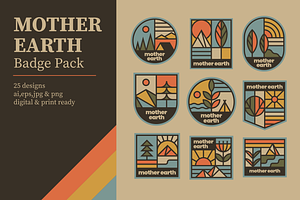 Mother Earth Badge Pack