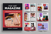 Pop Art Magazine Template Design, a Magazine Template by ContestDesign (Thumbnail 1 of 3)