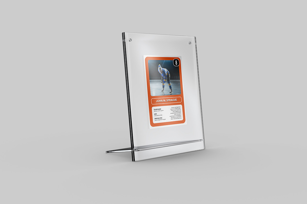 Acrylic Trading Card Display Mockup, an Advertising Mockup by Illusiongraphic (Photo 2 of 24)