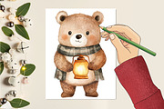 Woodland Halloween Clipart PNG, a Seasonal Illustration by CitraGraphics (Thumbnail 6 of 7)
