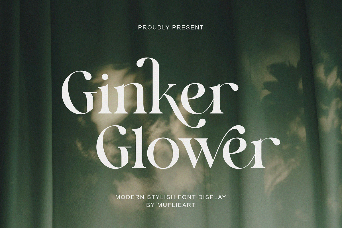 Ginker Glower, a Serif Font by Muflieart (Photo 1 of 8)