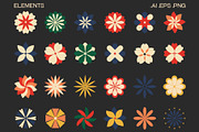 Big retro geometric collection, an Object Illustration by Sofico (Thumbnail 7 of 31)