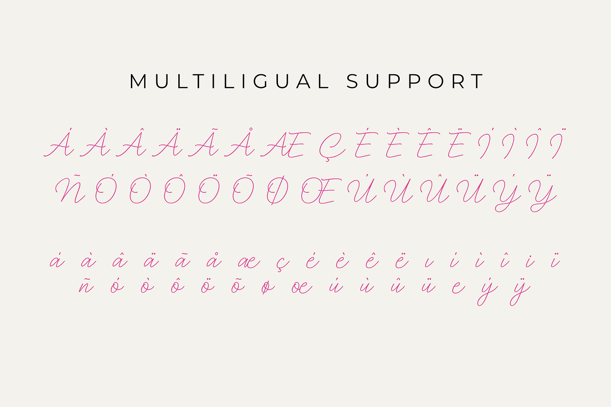 Ringpink - Monoline Script Font, a Script Font by Spesifikstd (Photo 3 of 8)