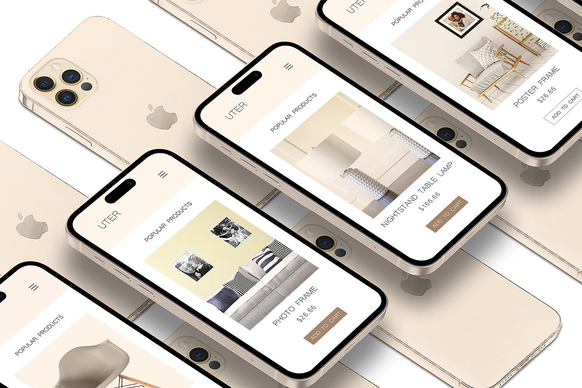 3D iPhone Presentation Mock-Up 17, an iPhone Mockup by Graphicsworld125 (Photo 1 of 6)