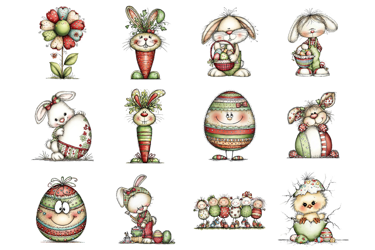 Easter Clipart, an Illustration by Design Market (Photo 2 of 3)
