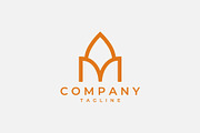 Abstract Letter M Monogram Logo, a Branding & Logo Template by Vectorium Studio (Thumbnail 2 of 2)
