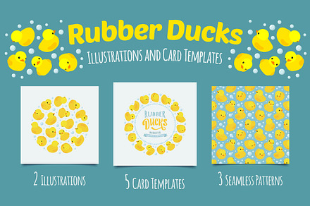 Rubber Ducks, a Card Template by Graphic Warehouse