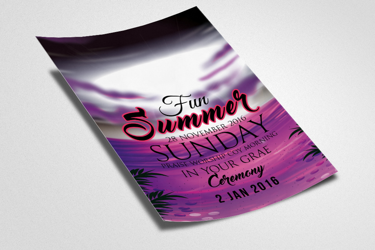 Summer Fun Flyer & Poster, a Flyer Template by Business Flyers