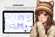 165+ Procreate Hat & Headwear Stamps, a Brush Add-On by Selentaori Studio (Thumbnail 8 of 11)