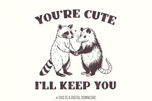 You're Weird I'll Keep You PNG, an Illustration by SharpMarketplace