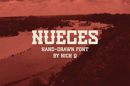 Nueces Hand Drawn Font