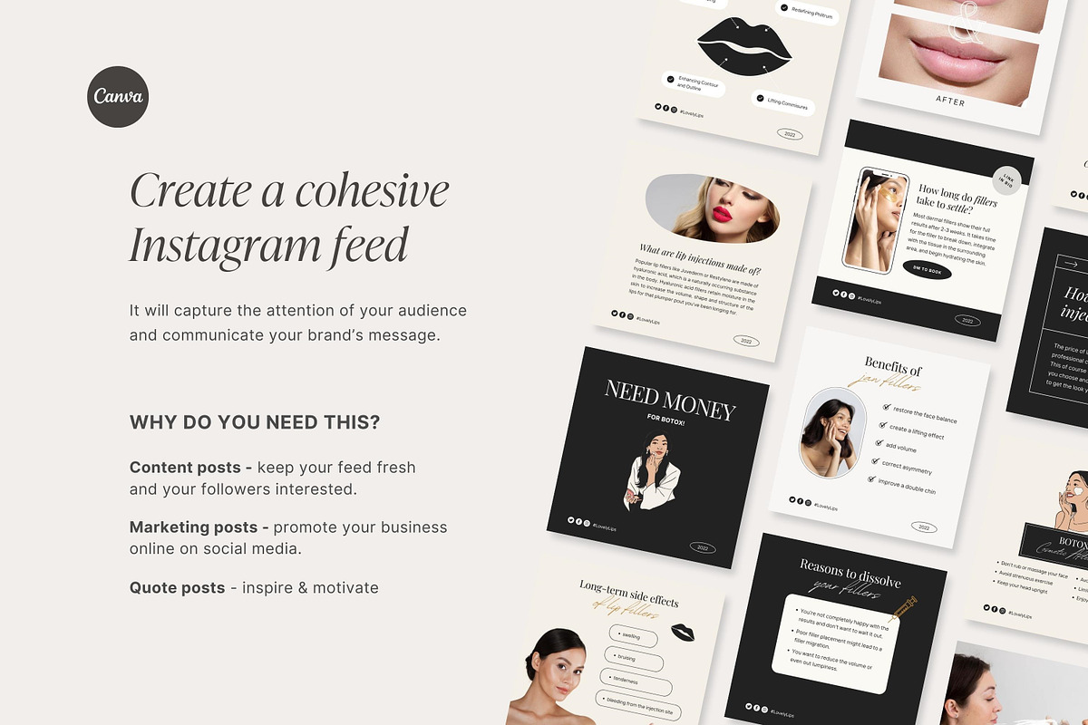 Aesthetic Nurse Injector templates, a Social Media Template by LiliesandBerries (Photo 6 of 23)