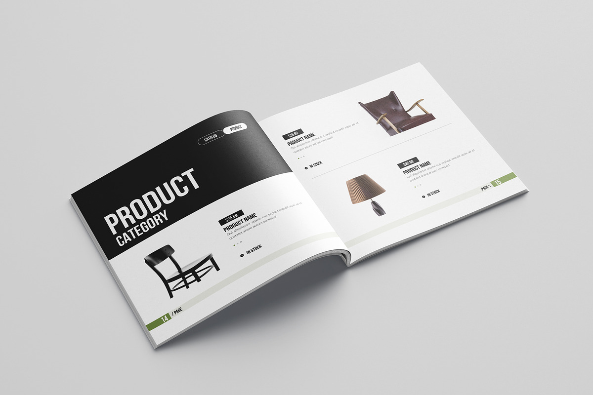 Square Product Catalog Template, a Brochure Template by Spark_Creative (Photo 9 of 15)