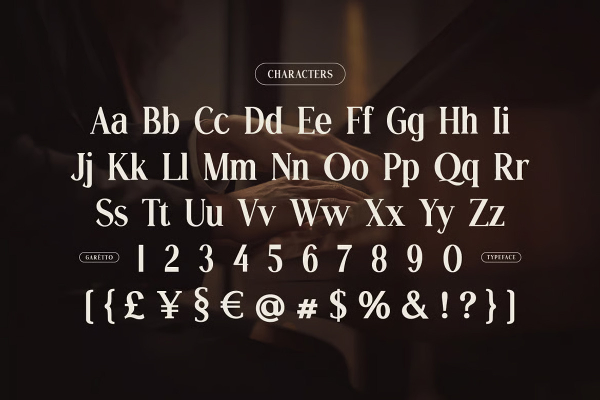 Garétto - Elegant Serif Typeface, a Serif Font by Brand Earth (Photo 2 of 7)