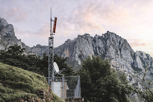 Telecom tower in Picos de Europa, a Technology Photo by SkyNext