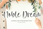 Noble Dream - Handdrawn Font, a Script Font by Letterative Studio (Thumbnail 1 of 5)