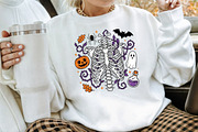 Spooky Skeleton Halloween Art, a Seasonal Illustration by Creative Art (Thumbnail 3 of 3)
