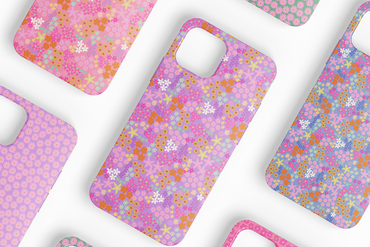 Ditsy Meadow floral pattern, an Illustration by nathalieclaire (Photo 9 of 15)