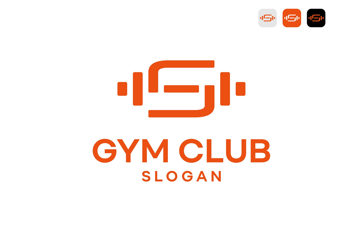 Letter S Barbell Gym Logo, a Branding & Logo Template by ika trisiana