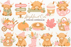Highland Cow Clipart Farm Animal PNG, an Animal Illustration by SugarCloudStudioArt