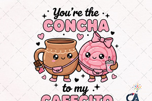 You're Concha Valentine Png, an Illustration by Creative Art