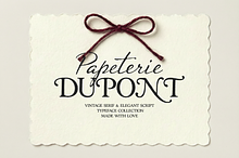 Papeterie Dupont Romantic Fonts