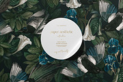 Magpie Birds Floral Pattern, a Pattern Graphic by paper aesthetic (Thumbnail 1 of 9)