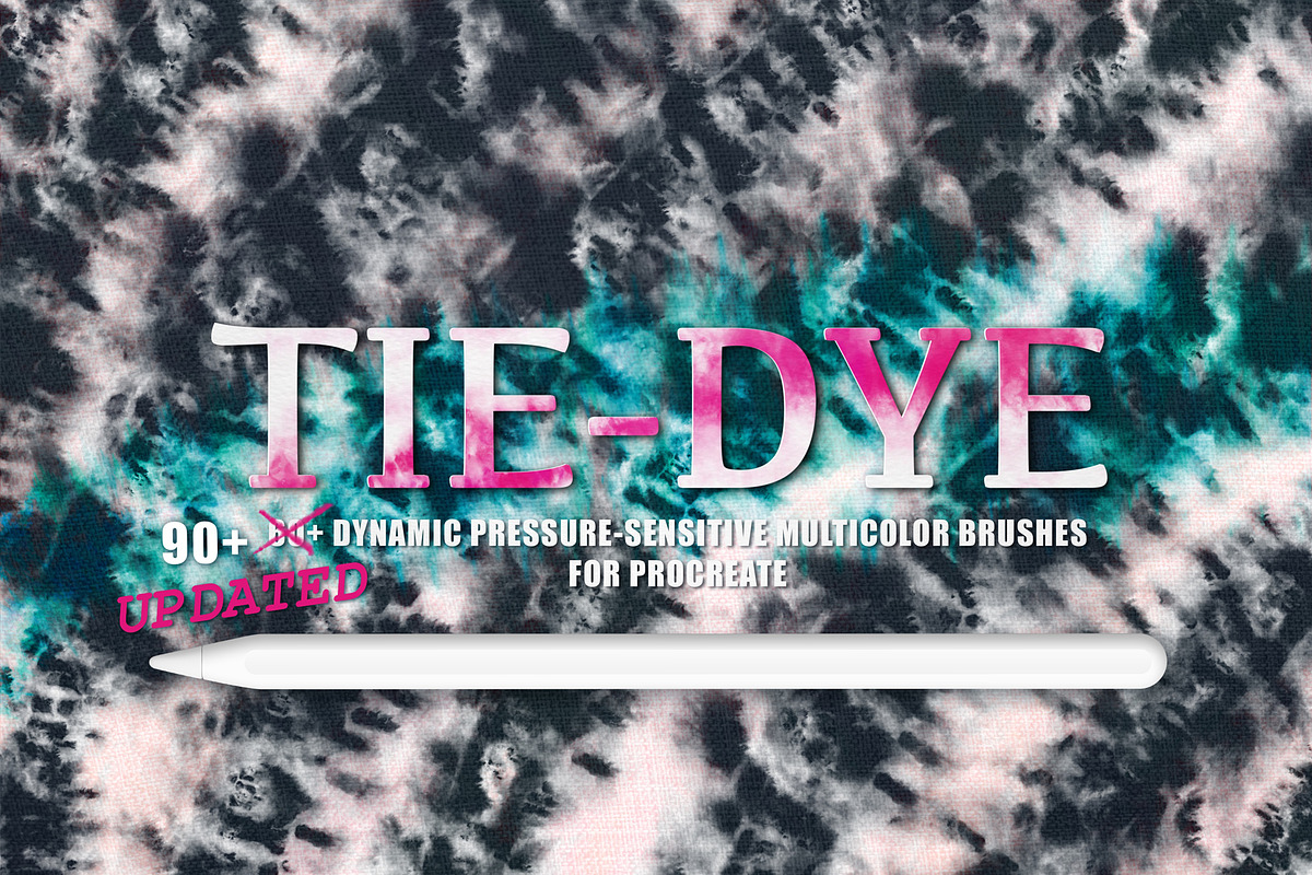 Tie Dye Watercolor Procreate Brushes, a Brush Add-On by OlgaRom (Photo 1 of 15)