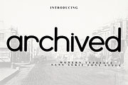 Archived, a Sans Serif Font by FreshTypeINK (Thumbnail 1 of 8)