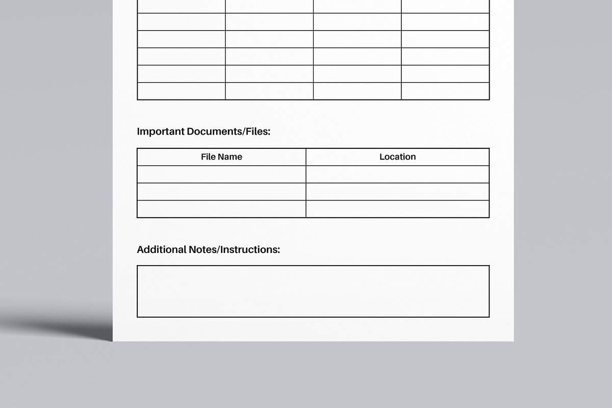 Work Handover Form Template, a Stationery Template by MightyDesign (Photo 5 of 8)