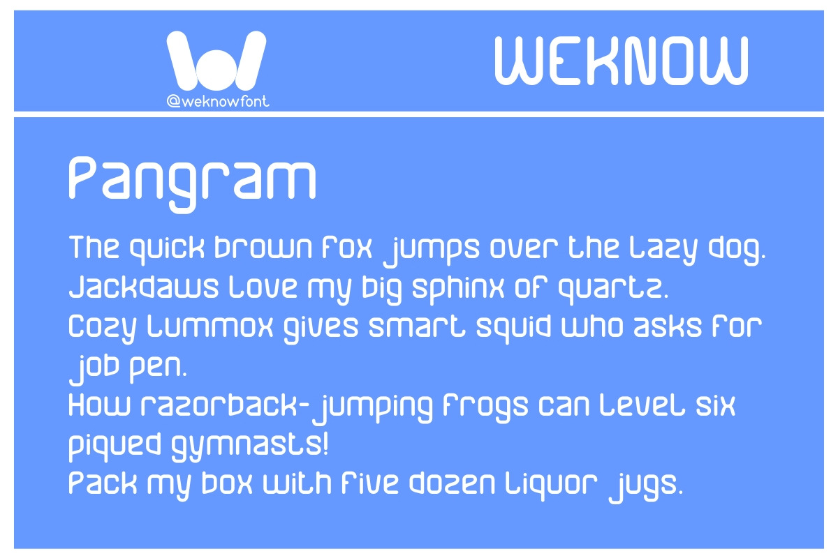 Simple and Easy font, a Sans Serif Font by weknow (Photo 8 of 8)