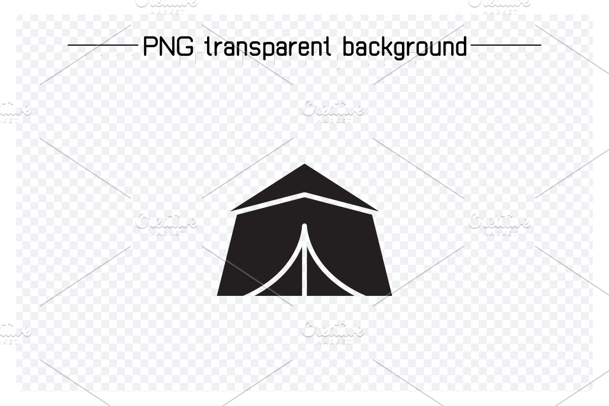 Camping Tent Icons, a Solid Icon by Designfour (Photo 5 of 7)
