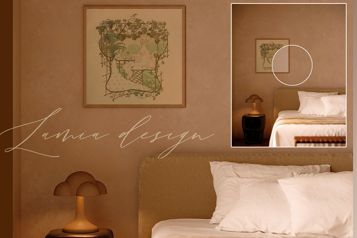 BARCELONA Room Natural FRAME MOCKUP, a Household Mockup by LAMIA DESIGN (Photo 7 of 22)